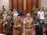 Anggota Forum Koordinasi Pimpinan Daerah (Forkopimda) Lampung Selatan Gelar Acara Coffee Morning Di Aula Krakatau