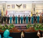 Penjabat (Pj)  Gubernur Provinsi Lampung Dr. Drs. Samsudin, SH, MH, M.Pd Kukuhkan Wakil Bupati Lampung Selatan Pandu Kesuma Dewangsa, S.I.P Sebagai Pelaksana Tugas (PLT) Bupati Lampung Selatan