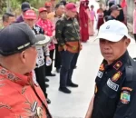 Bupati Lampung Selatan Tinjau Jalan Dusun Parmosari 1 Desa Handuyang Kecamatan Natar Yang Akan Segera Di Bangun