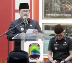 Sekda Thamrin, S.sos.,M.M., Mewakili Bupati Lampung Selatan Lantik Pejabat Struktural Di Aula Raja Basa